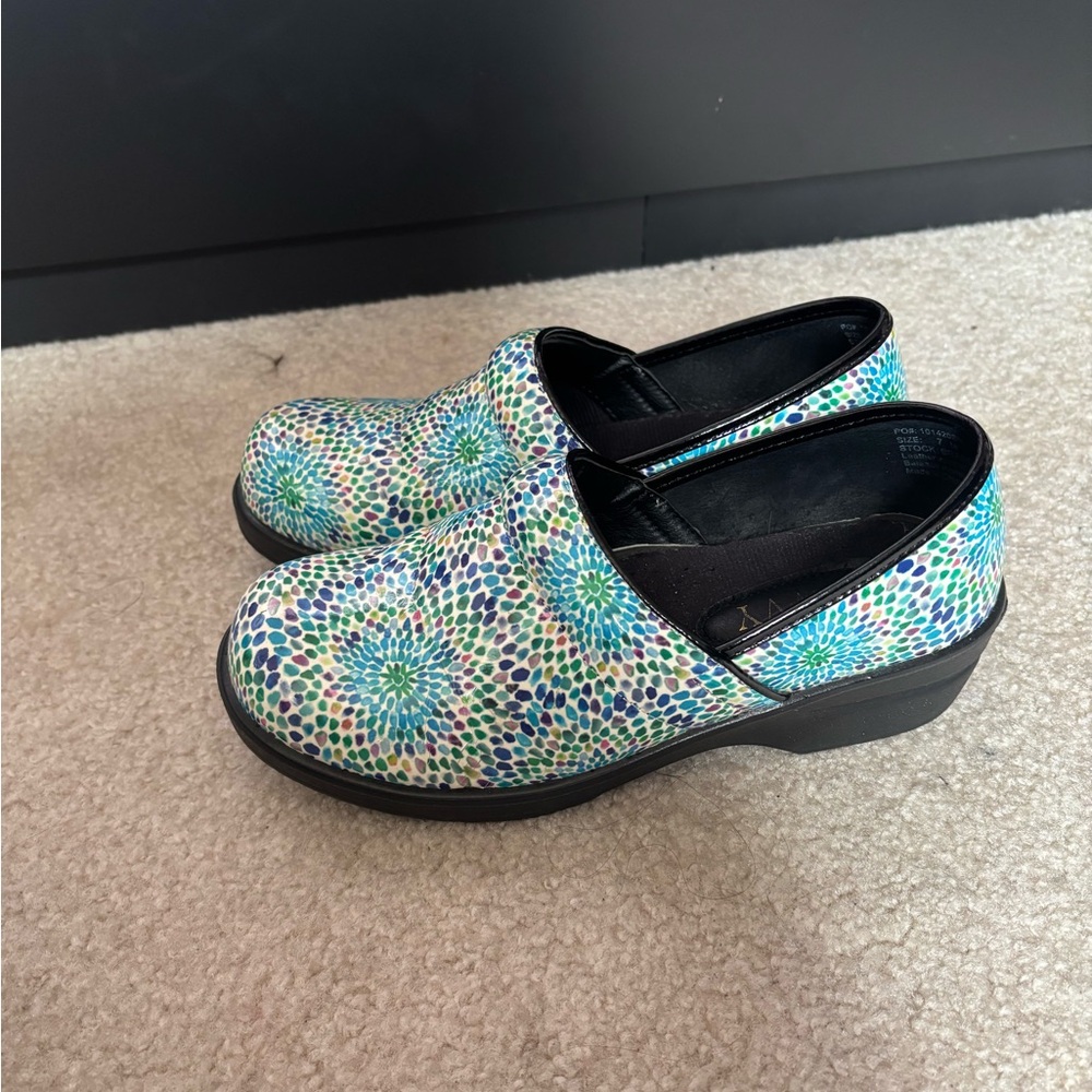 Colorful Patterned Women's Clogs - nursing shoes